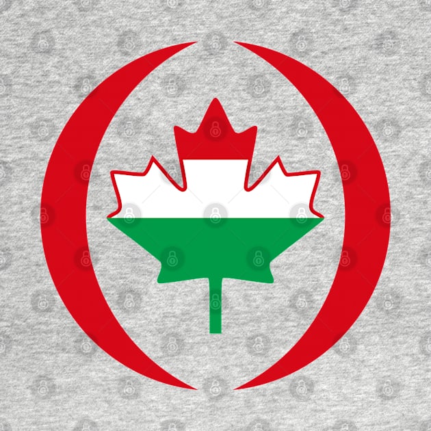 Hungarian Canadian Multinational Patriot Flag Series by Village Values